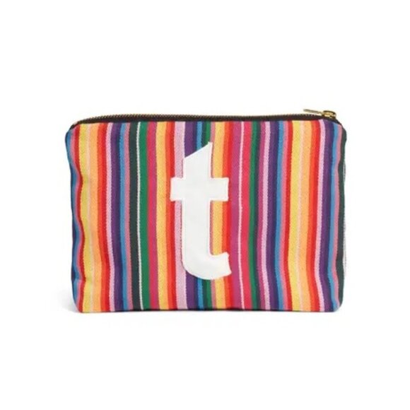 Levtex Cabo Initial Zip Pouch - Picture 1 of 5